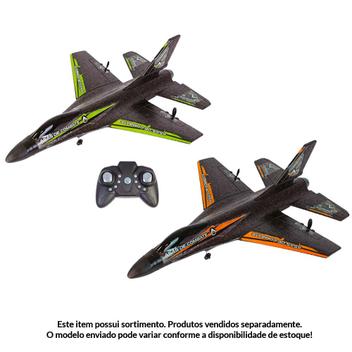 Avião de Controle Remoto - Asas de Combate - Laranja - Unik Toys
