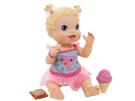 Boneca Baby Alive Sorvertinho Magico Loira Baby Alive Loira :  : Brinquedos e Jogos