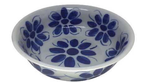Conjunto Ânfora e Bacia em Porcelana Azul Colonial, Compre Online