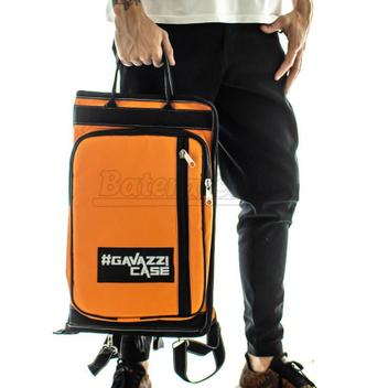 Bag de Baquetas Gavazzi Luxo Laranja Nylon Extra Grande com alça
