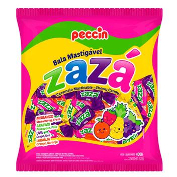 Bala Mastigável Zazá Sortida - 400g - Peccin - Balas - Magazine Luiza