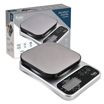 Balança Balança Digital para Cozinha Pro 5kg com Visor LCD Euro - Euro Home ...