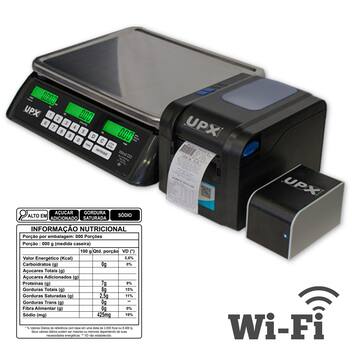 Upx Solution Balança Etiquetadora Wifi Tabela Nutricional 32kg UPX Solution Combo ...