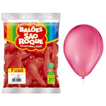 Balão Bexiga N 7 Rosa Pink Com 50 unidades - São Roque - Balão/ Bexiga ...