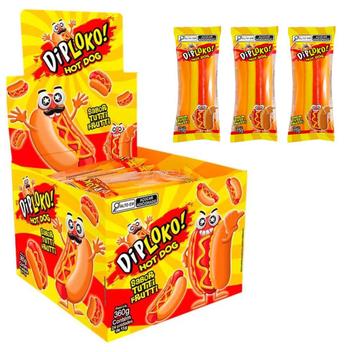 Balas de Gelatina Hot Dog DipLoko Tutti Frutti - Danilla - Danilla