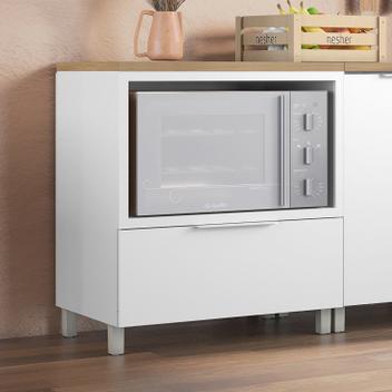 Balcão Forno 1 Gaveta com Caixa Organizadora 80cm Nesher 100% MDF