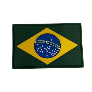 Bandeira Do Brasil Emborrachada 3d Patch - Place Luz - Bandeiras - Magazine  Luiza