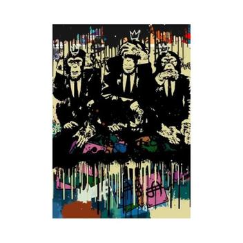 Poster Mural Pulp Fiction Abstract Movie Greats - Impression Sur Toile Moderne Multicolore NEUVE