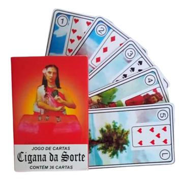 Jogo De Carta Cigana Da Sorte - 36 Cartas + Livreto