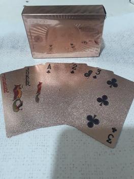 Jogo de Cartas Baralho Rosé Gold