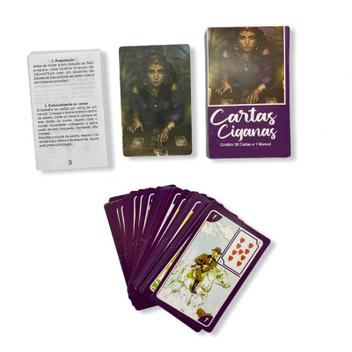 Baralho Tarot Cigano Vinho Deck 36 Cartas - META ATACADO - Tarô