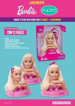 Boneca Cabeça Busto Barbie Fala 12 Frases Acessórios Para Enfeitar Maquiar  em Promoção na Americanas