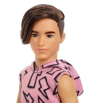 Barbie Fashionista Ken Colete Rosa 193 - Mattel - Boneco Ken