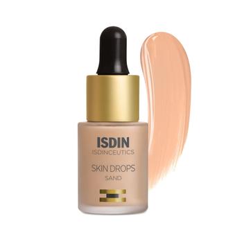 Base ISDIN Skin Drops - Alta Cobertura e Leve - Tom Areia - Base Facial ...