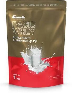 Basic Whey Growth 1Kg sabor natural - Massa Muscular - Magazine Luiza