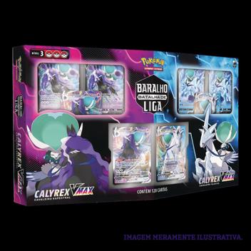 Batalha De Liga Pokémon Calyrex Vmax 120 Cartas 31515 - Copag - Deck de  Cartas - Magazine Luiza