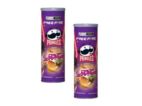 Batata Pringles Free Fire Sabor Drop Surprise 105g - 2 Unid