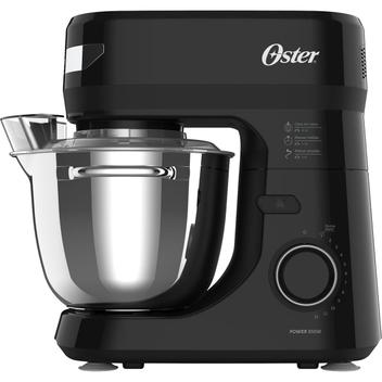 Batedeira Planetária Oster Preta 850W 12 Velocidades Tigela Inox 4L OBAT641