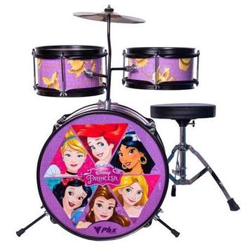 Bateria Infantil Criança Menina Disney Princesa Phx Roxo - Bateria ...
