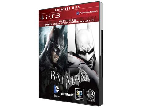 Batman Pacote Duplo Arkhan Asylum e Arkham City - Jogo PS3 no Shoptime