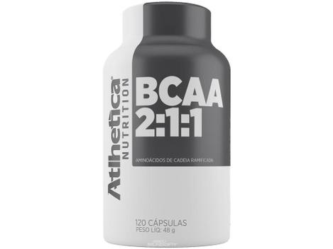 BCAA 211 Atlhetica Nutrition 120 Cápsulas - Natural - BCAA - Magazine Luiza
