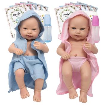 Bebe Reborn Gêmeos Recém Nascidos 100% Silicone Com Roupão - Cegonha Reborn  Dolls - Bonecas - Magazine Luiza