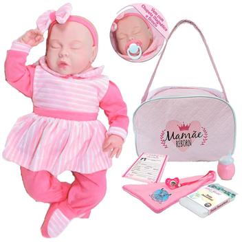 Bebe Reborn Dormindo Olho Fechado Enxoval – Sob Encomenda