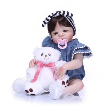 Bebê Reborn Menina Realista 100% Silicone 57cm - Unicórnio - Ri Happy