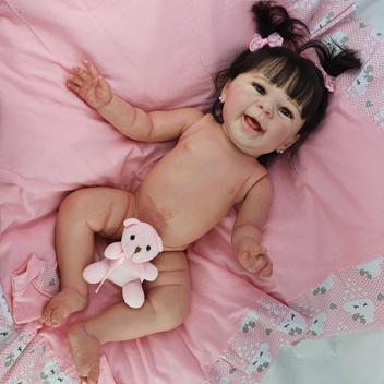Bebe Reborn Menina Realista Original Mundo Azul E Rosa Bonecas Magazine Luiza