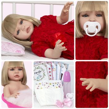 Boneca Bebe Reborn Realista Morena Boneca Kawaii + 23 Itens - Cegonha  Reborn Dolls - Bonecas - Magazine Luiza