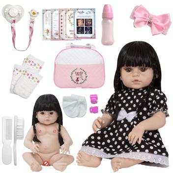 Bebê Reborn Boneca Morena Roupa Pagão Toda Vinil Silicone - Chic Outlet -  Economize com estilo!