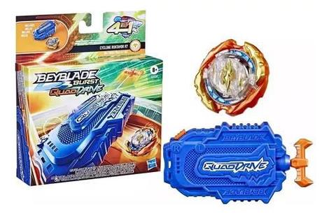 Beyblade Burst Quad Drive Pião com Lançador Kit Iniciante Cyclone