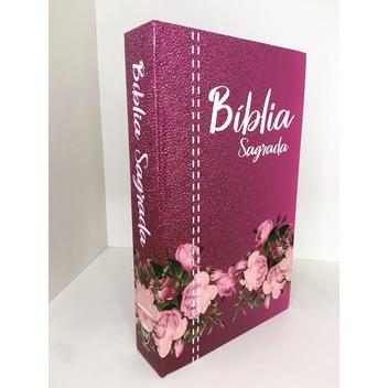 Bíblia letra gigante - capa com zíper floral bege com roxo - Outros Livros  - Magazine Luiza