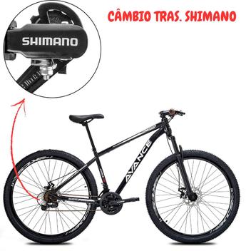 Bicicleta Avance Bike Force Disc M Aro 29 Susp. Dianteira 24 Marchas - Branco/preto