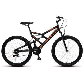 Bicicleta Colli Bike Gps Vb Aro 26 Full Suspensão 21 Marchas - Preto/laranja