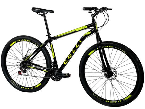 Bicicleta Colli Bike Nantes Disc M Aro 29 Rígida 21 Marchas - Preto/amarelo