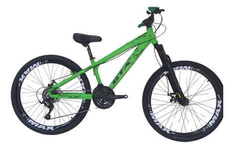 Bicicleta Gta Bike Rebel Disc M Aro 26 Susp. Dianteira 21 Marchas - Verde
