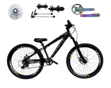 Bicicleta Gta Bike Rebel Single Disc M Aro 26 Susp. Dianteira 8 Marchas - Preto