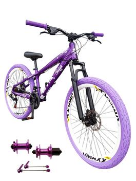 Bicicleta Gta Bike Rebel Camaleão Disc M Aro 26 Susp. Dianteira 24 Marchas - Roxo