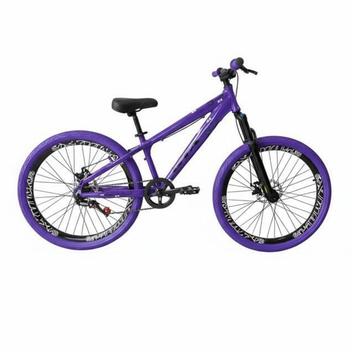 Bicicleta Gta Bike Rebel Camaleão Disc M Aro 26 Susp. Dianteira 1 Marcha - Roxo/azul