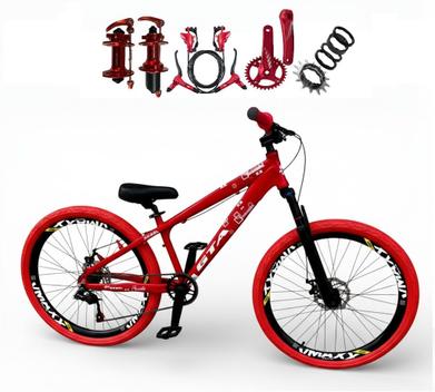 Bicicleta Gta Bike Rebel Single Disc H Aro 26 Susp. Dianteira 1 Marcha - Vermelho