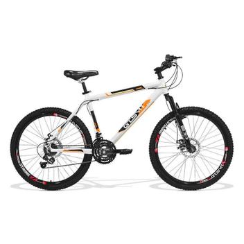 Bicicleta Gts M1 Walk New Disc M Aro 26 Susp. Dianteira 21 Marchas - Branco/laranja