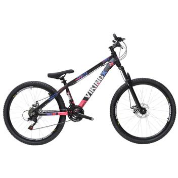 Bicicleta Vikingx Tuff 30 Disc M Aro 26 Susp. Dianteira 21 Marchas - Preto/rosa