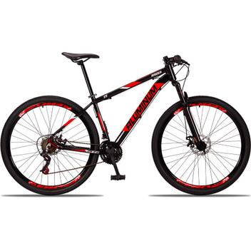 Bicicleta Raider Aluminum Disc M Aro 29 Susp. Dianteira 21 Marchas - Preto/vermelho