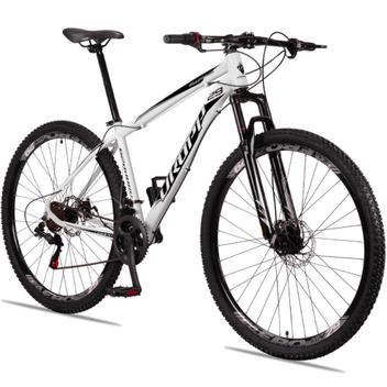 Bicicleta Dropp Aluminum Disc M Aro 29 Susp. Dianteira 21 Marchas - Branco/preto
