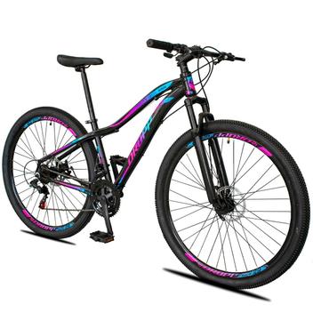 Bicicleta Dropp Race Disc H Aro 29 Susp. Dianteira 12 Marchas - Preto/azul/rosa