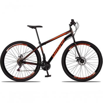 Bicicleta Dropp Sport Disc M Aro 29 Rígida 21 Marchas - Preto/laranja