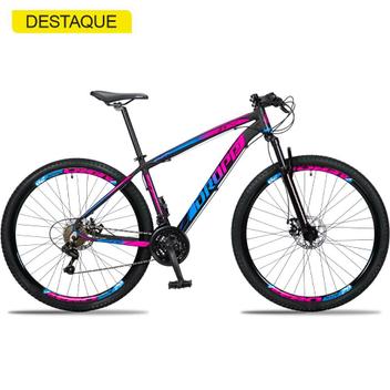 Bicicleta Dropp Z3 Disc M Aro 29 Susp. Dianteira 21 Marchas - Preto/rosa/azul