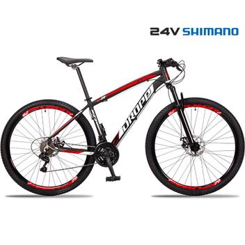 Bicicleta Dropp Z3 Disc M Aro 29 Susp. Dianteira 24 Marchas - Preto/vermelho/branco