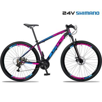 Bicicleta Dropp Z3 Disc M Aro 29 Susp. Dianteira 24 Marchas - Azul/rosa